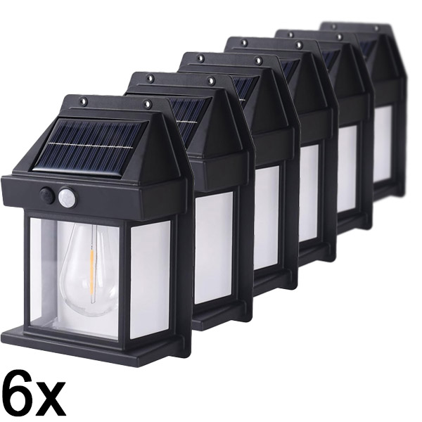 6x Соларна външна лампа – не е необходимо окабеляване | FLUXLAMP