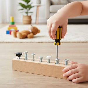 Дървена дъска за учене с винтове | MINIMOJSTER
