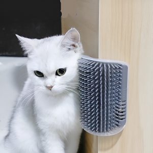 Ъглова четка за самопочистване на котки – монтаж с лепило или винтове | CATGROOM