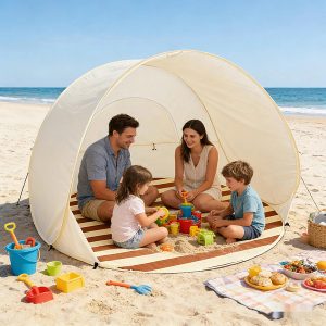 Pop-Up Плажна Палатка - UPF50+ Заслон за Слънце, 120x120x100 см | POPYTENT