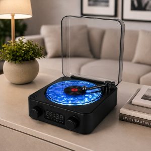 Ретро 3-в-1 проектор за океански вълни, Bluetooth високоговорител и LED амбиентна светлина | VIVAPLAY