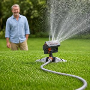 Осцилиращ регулируем градински разпръсквач – покрива до 278 m² | WETSWEEP